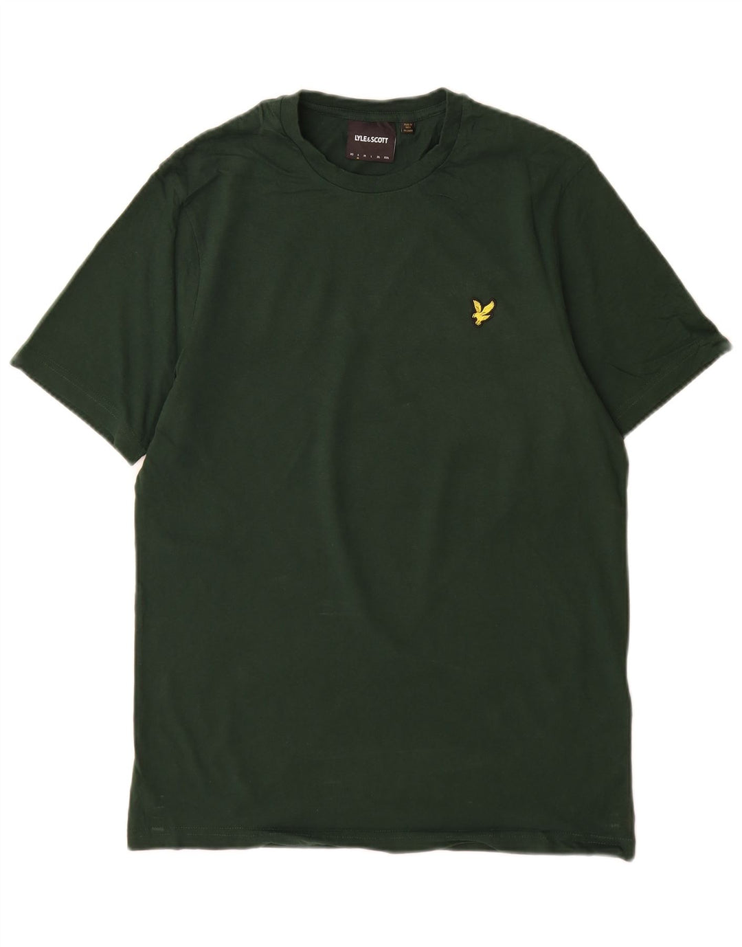 Lyle & Scott Mens T-Shirt Top Small Green Cotton