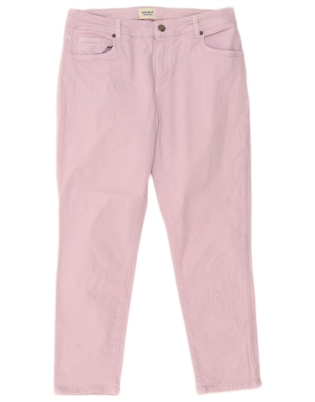 White Stuff Womens Crop Straight Jeans W30 L25 Purple Cotton
