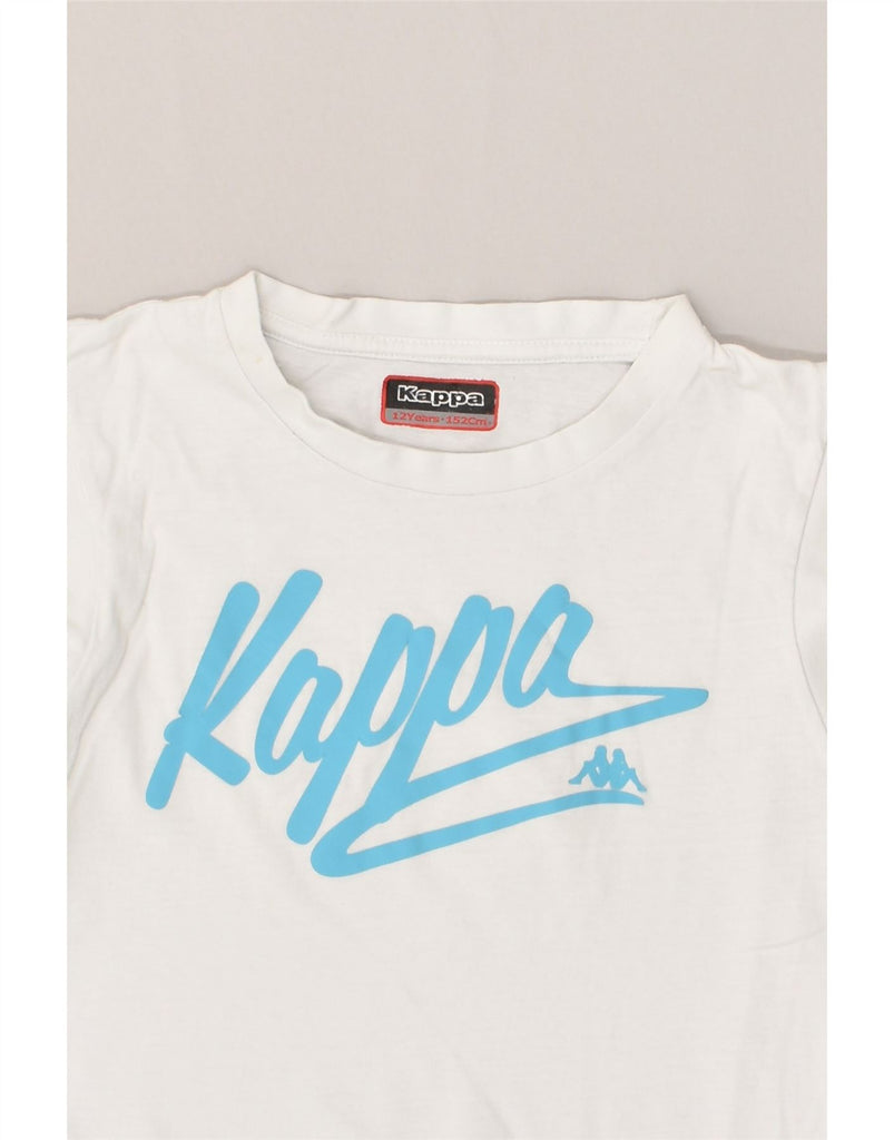 KAPPA Boys Graphic Vest Top 11-12 Years White | Vintage Kappa | Thrift | Second-Hand Kappa | Used Clothing | Messina Hembry 