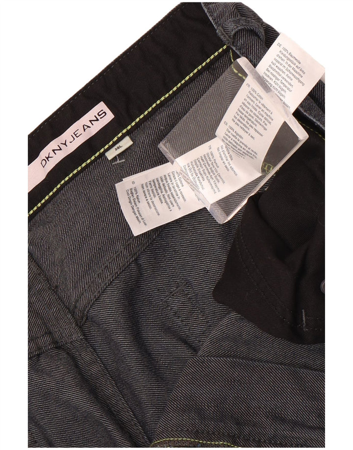 Dkny Mens Slim Casual Trousers W38 L33 Grey Cotton