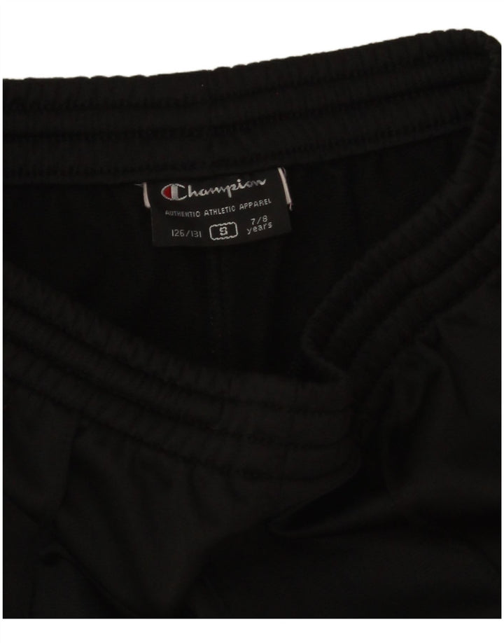 Champion Girls Tracksuit Trousers 7-8 Years Small Black