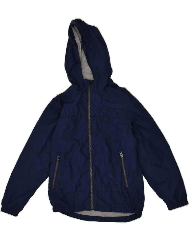 GAP Boys Hooded Rain Jacket 10-11 Years Large Navy Blue Polyester | Vintage Gap | Thrift | Second-Hand Gap | Used Clothing | Messina Hembry 