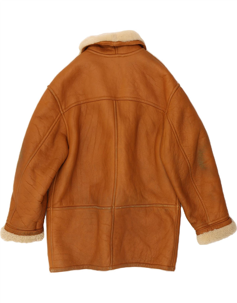 NIVOLA Mens Shearling Jacket UK 36 Small Brown Vintage Nivola and Second-Hand Nivola from Messina Hembry 