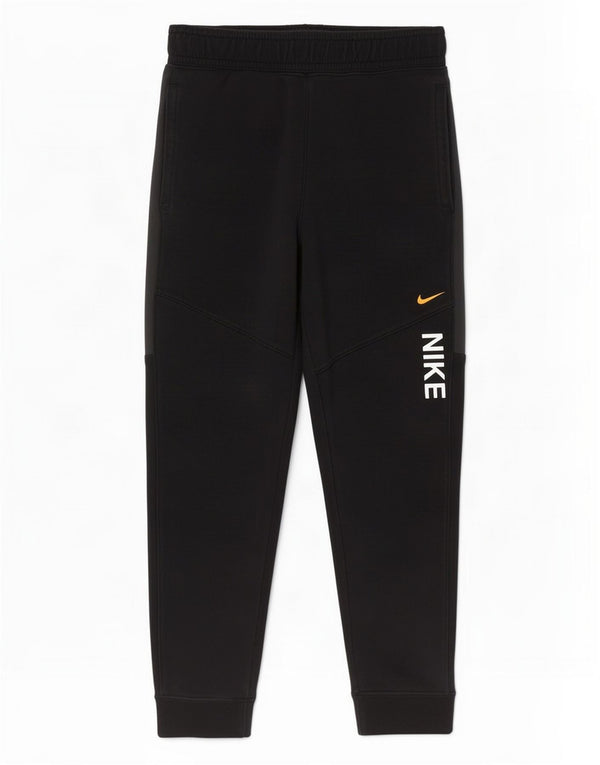 Nike Boys Tracksuit Trousers Joggers 10-11 Years Medium Black Colourblock