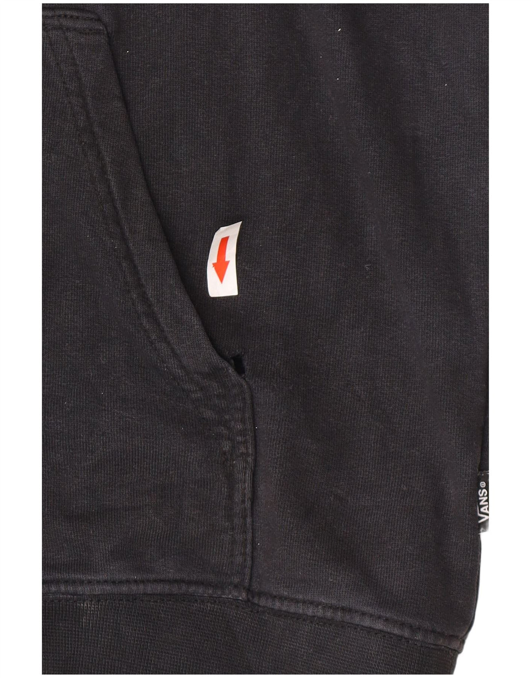 Vans Mens Hoodie Jumper Medium Black Cotton