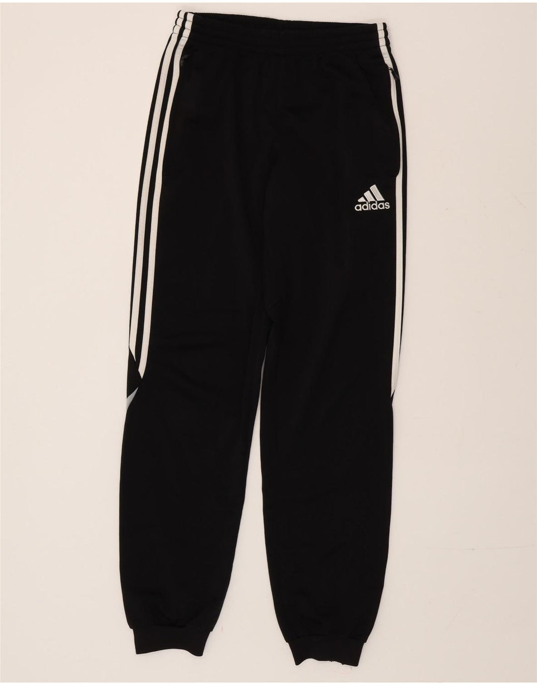 Adidas Mens Tracksuit Trousers Joggers EU 34/36 Small  Black Polyester