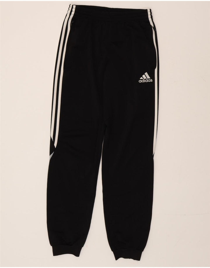 Adidas Mens Tracksuit Trousers Joggers EU 34/36 Small  Black Polyester