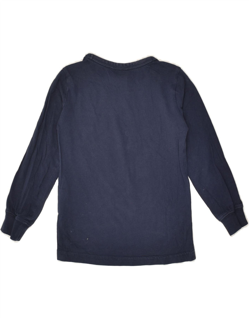 CHAMPION Boys Graphic Top Long Sleeve 3-4 Years 2XS Navy Blue Cotton | Vintage Champion | Thrift | Second-Hand Champion | Used Clothing | Messina Hembry 