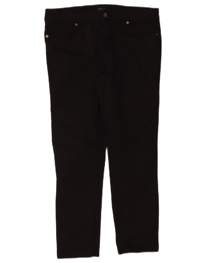 Massimo Dutti Womens Crop Slim Jeans W32 L25 Black