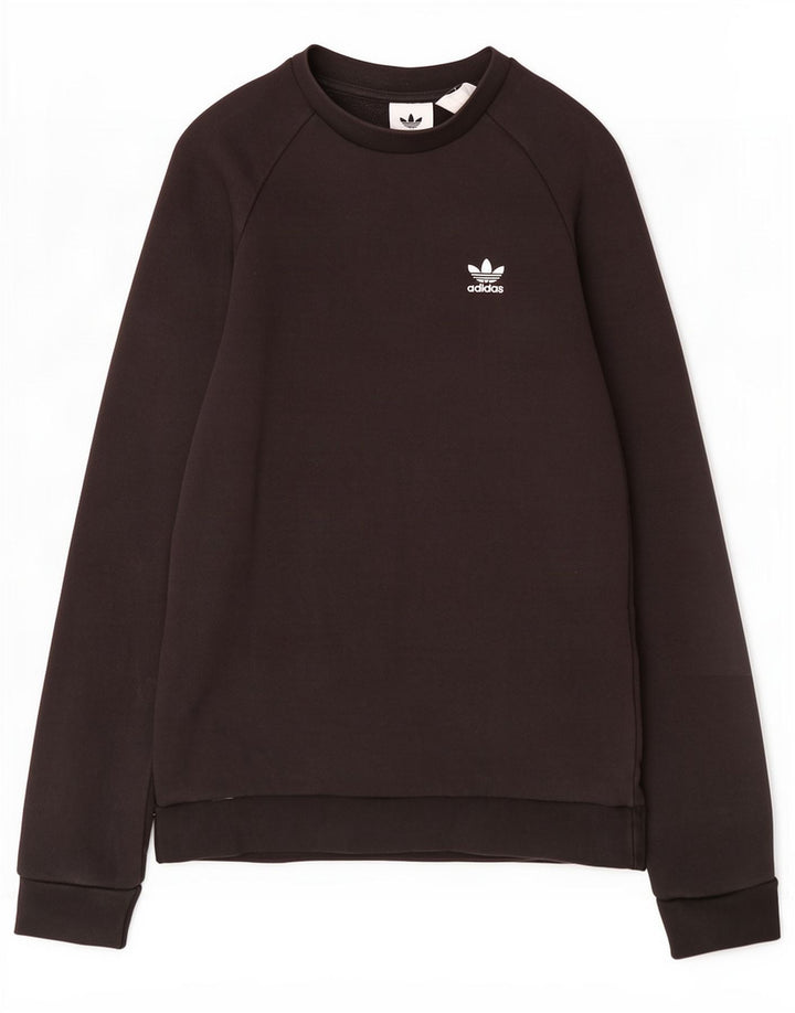 Adidas Mens Sweatshirt Jumper Small Black Cotton
