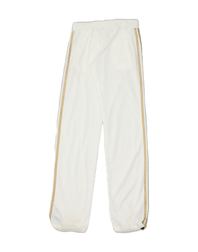 ADIDAS Girls Tracksuit Trousers 15-16 Years White Polyester | Vintage Adidas | Thrift | Second-Hand Adidas | Used Clothing | Messina Hembry 