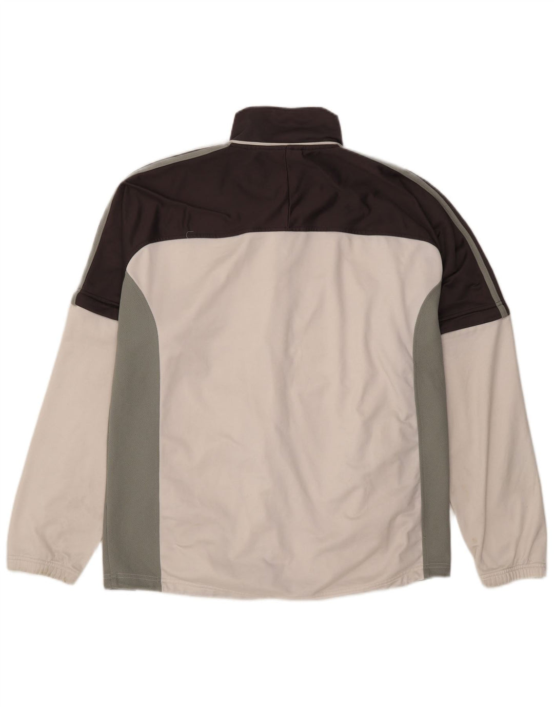 Asics Mens Tracksuit Top Jacket Large White Colourblock