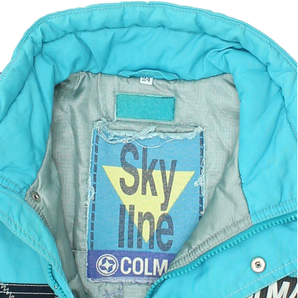 Colmar Boys Blue Padded Ski Jacket | Vintage Kids Winter Sportswear Snow Coat | Vintage Messina Hembry | Thrift | Second-Hand Messina Hembry | Used Clothing | Messina Hembry 