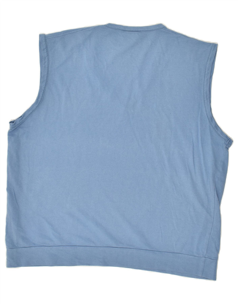 AUSTRALIAN L'ALPINA Mens Vest Top IT 54 XL Blue Cotton | Vintage AUSTRALIAN L'ALPINA | Thrift | Second-Hand AUSTRALIAN L'ALPINA | Used Clothing | Messina Hembry 