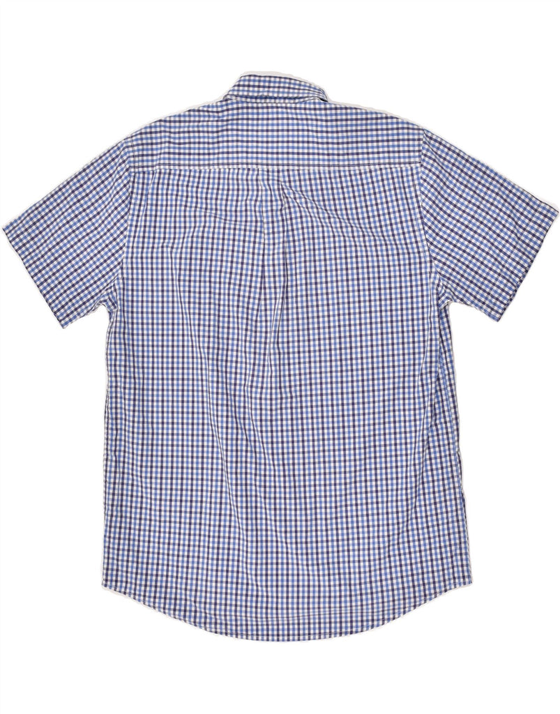 KAPPA Mens Short Sleeve Shirt XL Blue Check Cotton | Vintage Kappa | Thrift | Second-Hand Kappa | Used Clothing | Messina Hembry 