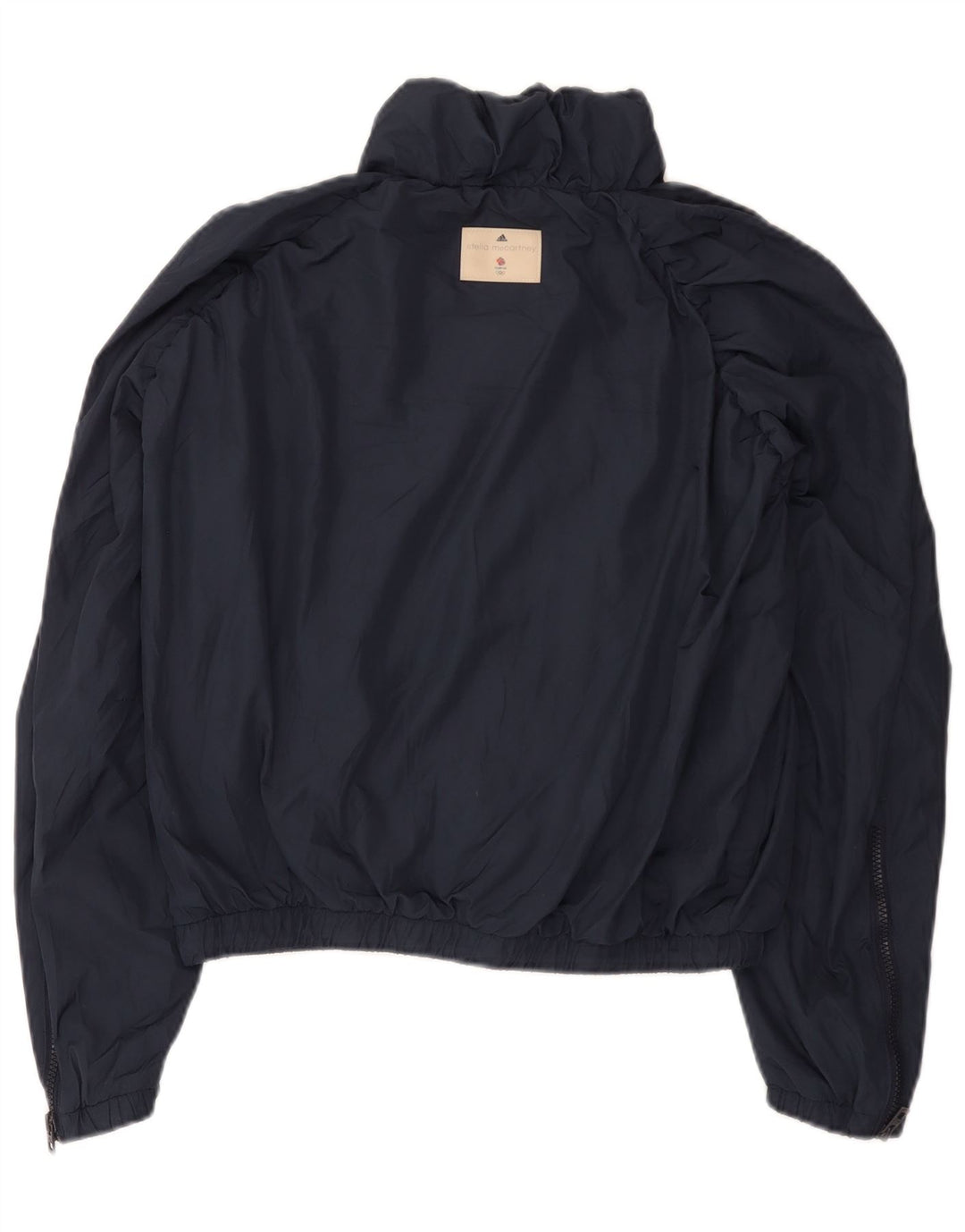 Adidas Womens Stella McCartney Oversized Rain Jacket UK 10 Small Navy Blue