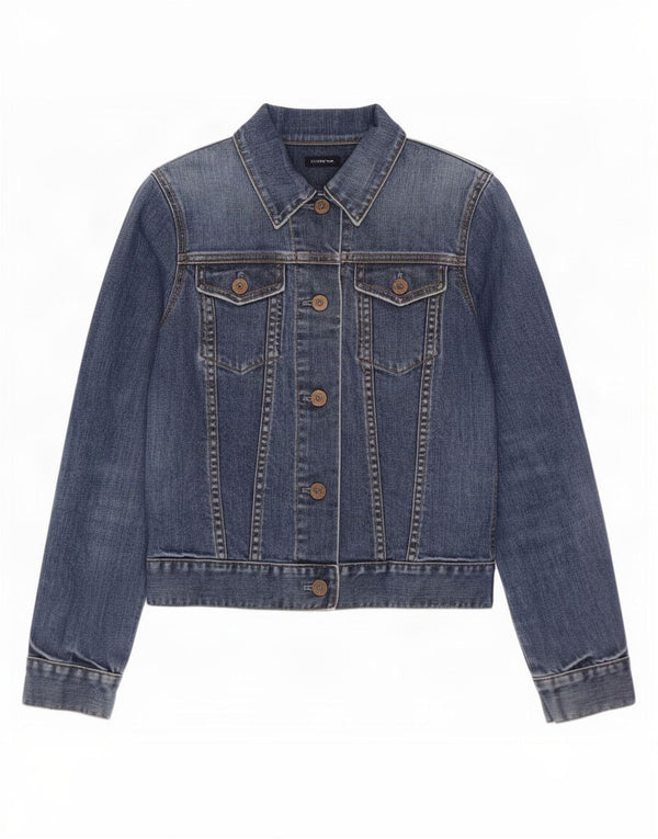 Gap Womens Petite Denim Jacket UK 10 Small Blue Cotton