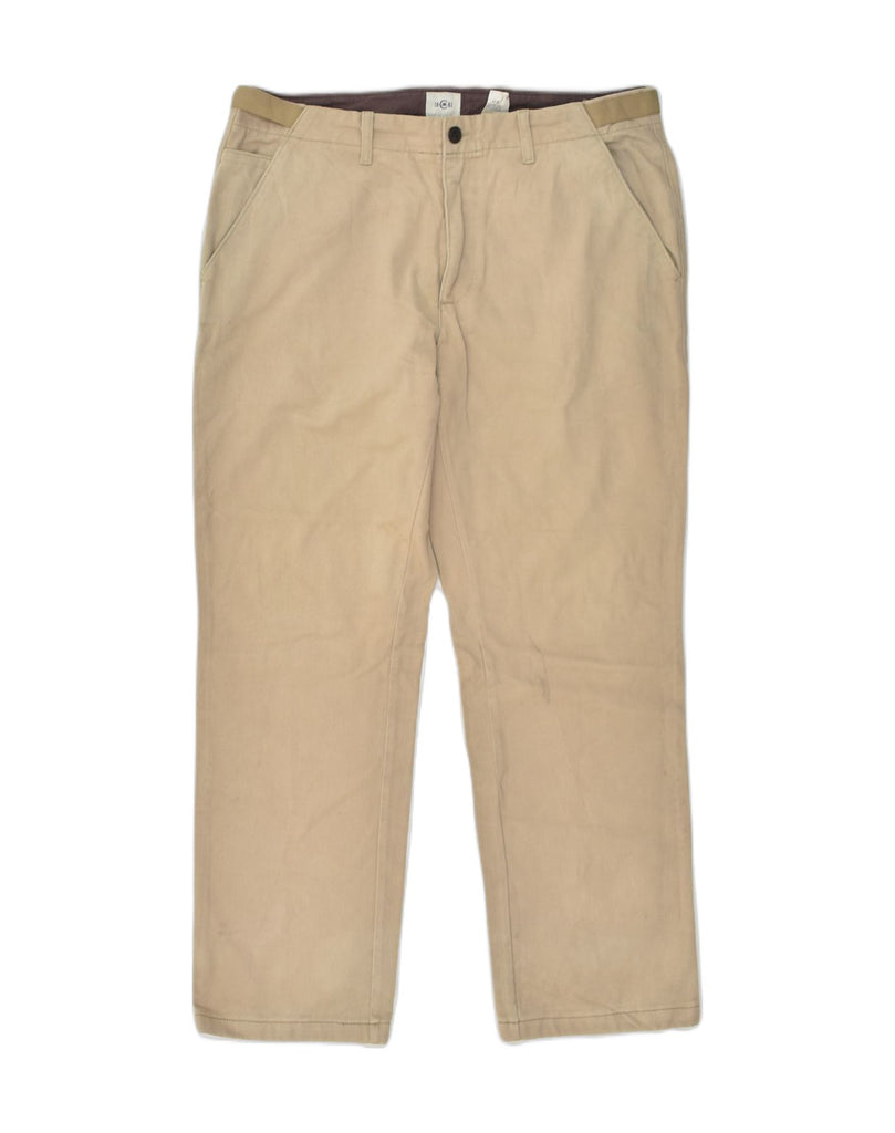 CERRUTI 1881 Mens Straight Chino Trousers IT 52 XL W34 L29 Beige Cotton | Vintage Cerruti 1881 | Thrift | Second-Hand Cerruti 1881 | Used Clothing | Messina Hembry 