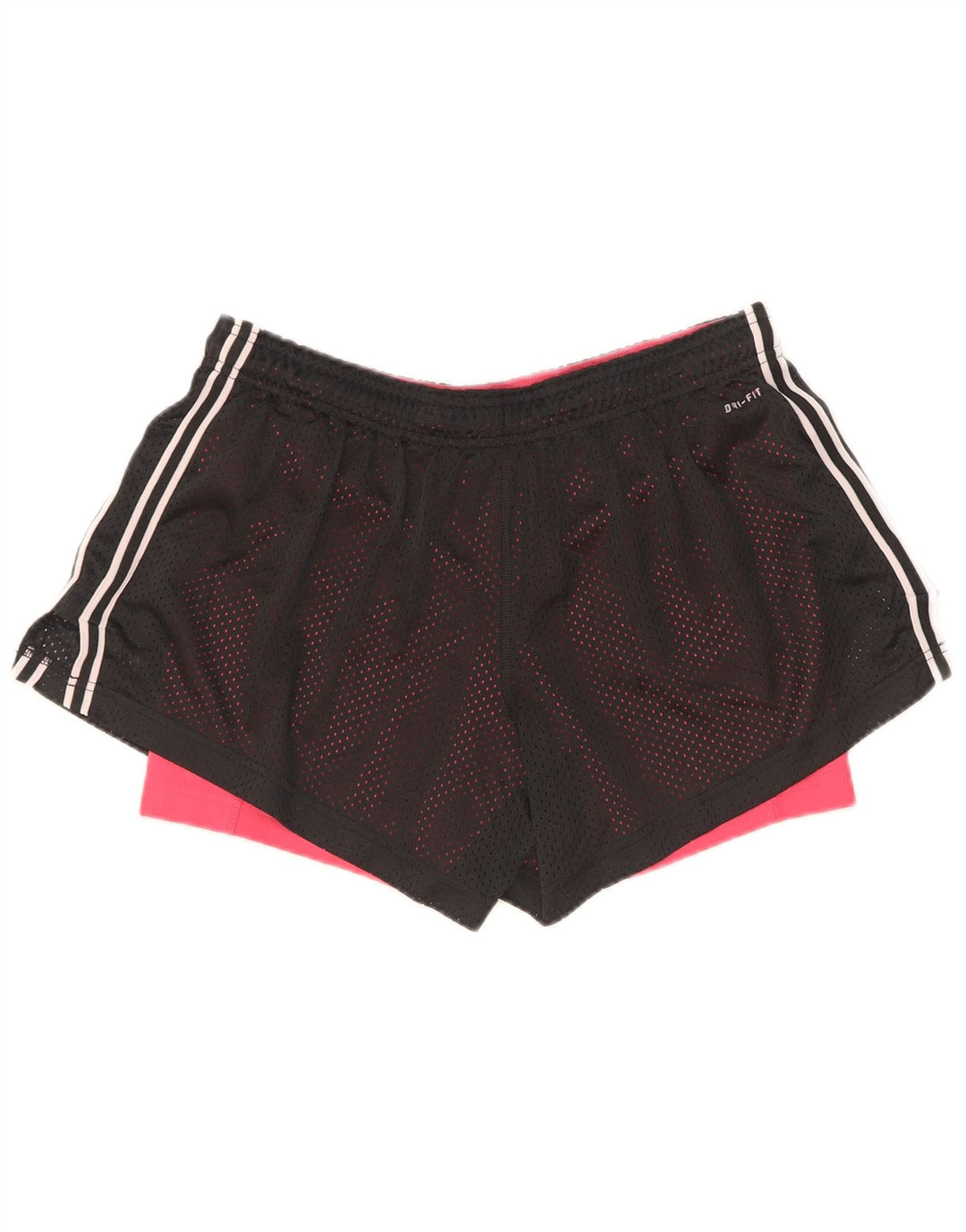 Nike Womens Dri Fit Sport Shorts UK 14 Large Black Polyester