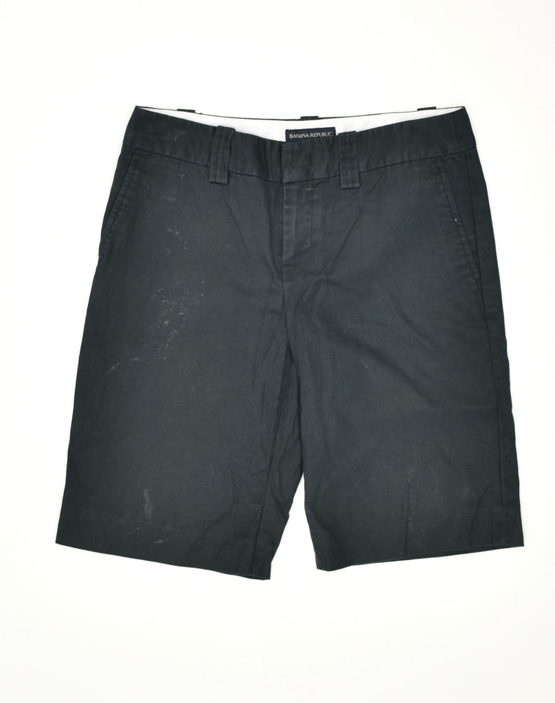 BANANA REPUBLIC Womens Chino Shorts US 4 Small W31 Black Cotton | Vintage | Thrift | Second-Hand | Used Clothing | Messina Hembry 