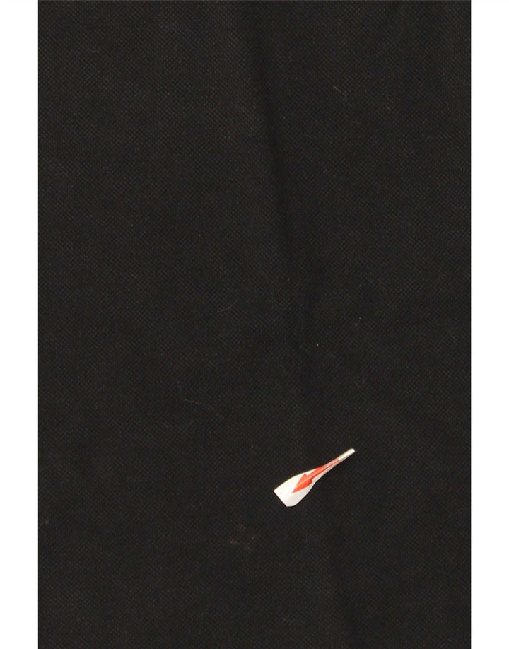 Rifle Mens Heritage Polo Shirt Large Black Cotton