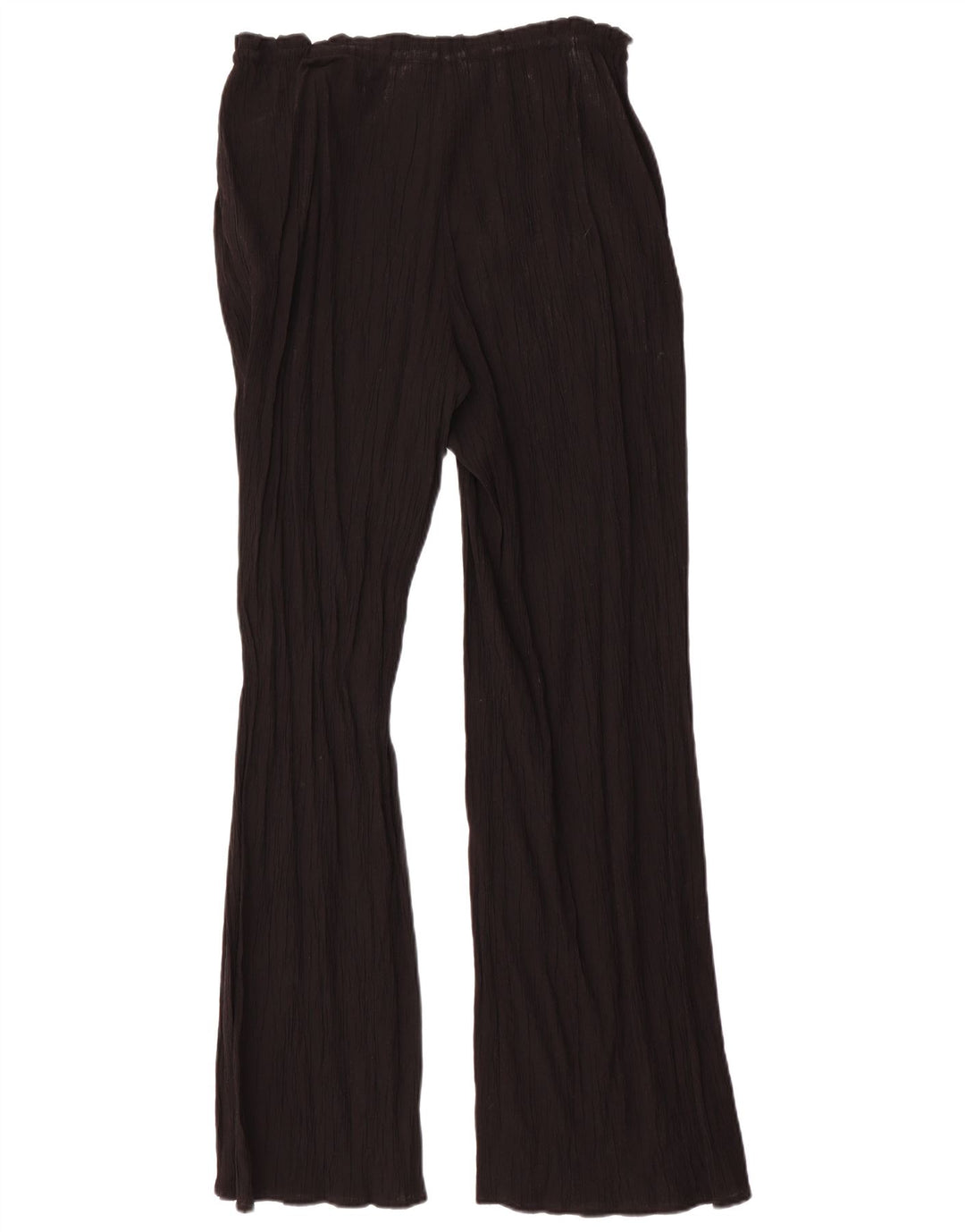 Zara Womens Flare Casual Trousers Medium W32 L32 Black Viscose