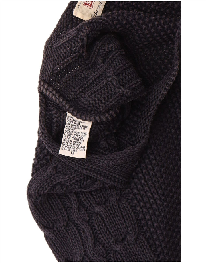 SISLEY Womens Boat Neck Jumper Sweater UK 14 Medium Navy Blue