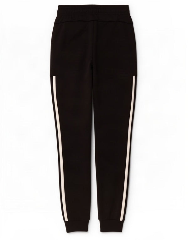 Adidas Boys Tracksuit Trousers Joggers 11-12 Years Black Polyester