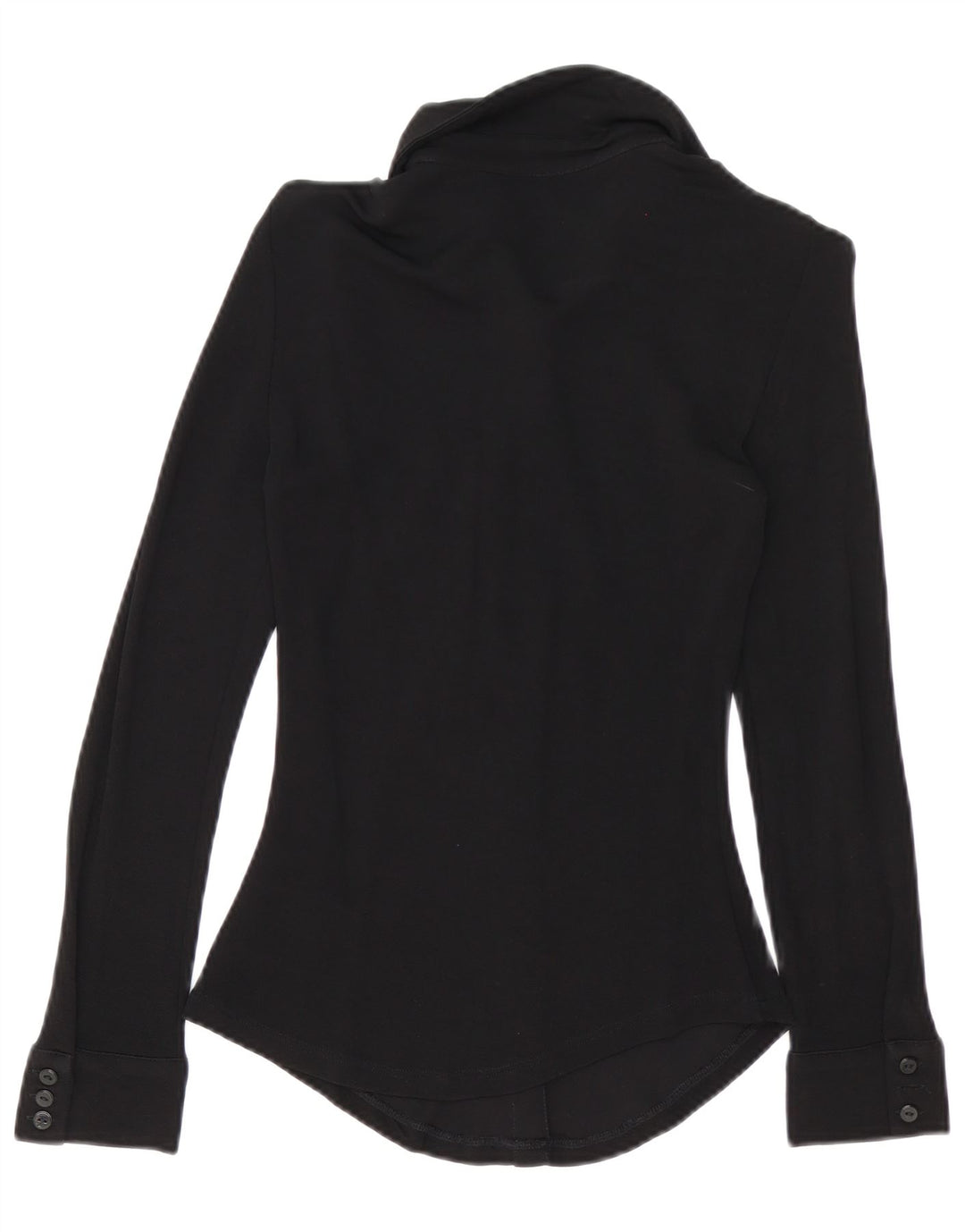 Zara Womens Shirt Blouse UK 6 XS Black Viscose