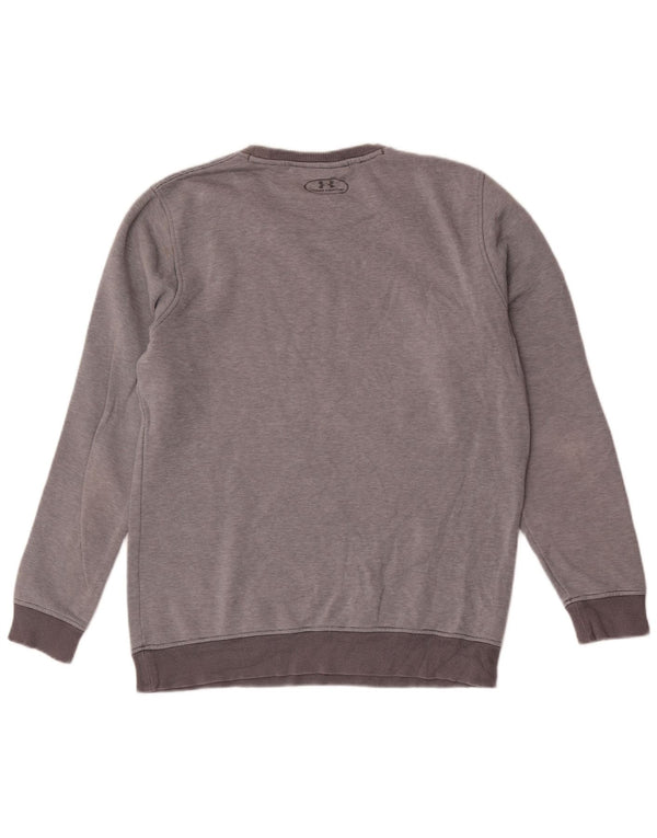 Under Armour Mens Sweatshirt Jumper Medium Grey Pinstripe