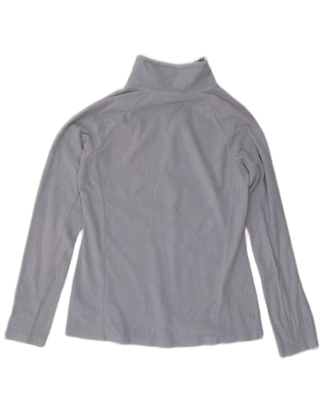 Columbia Womens Zip Neck Fleece Jumper UK 10 Small Blue Polyester