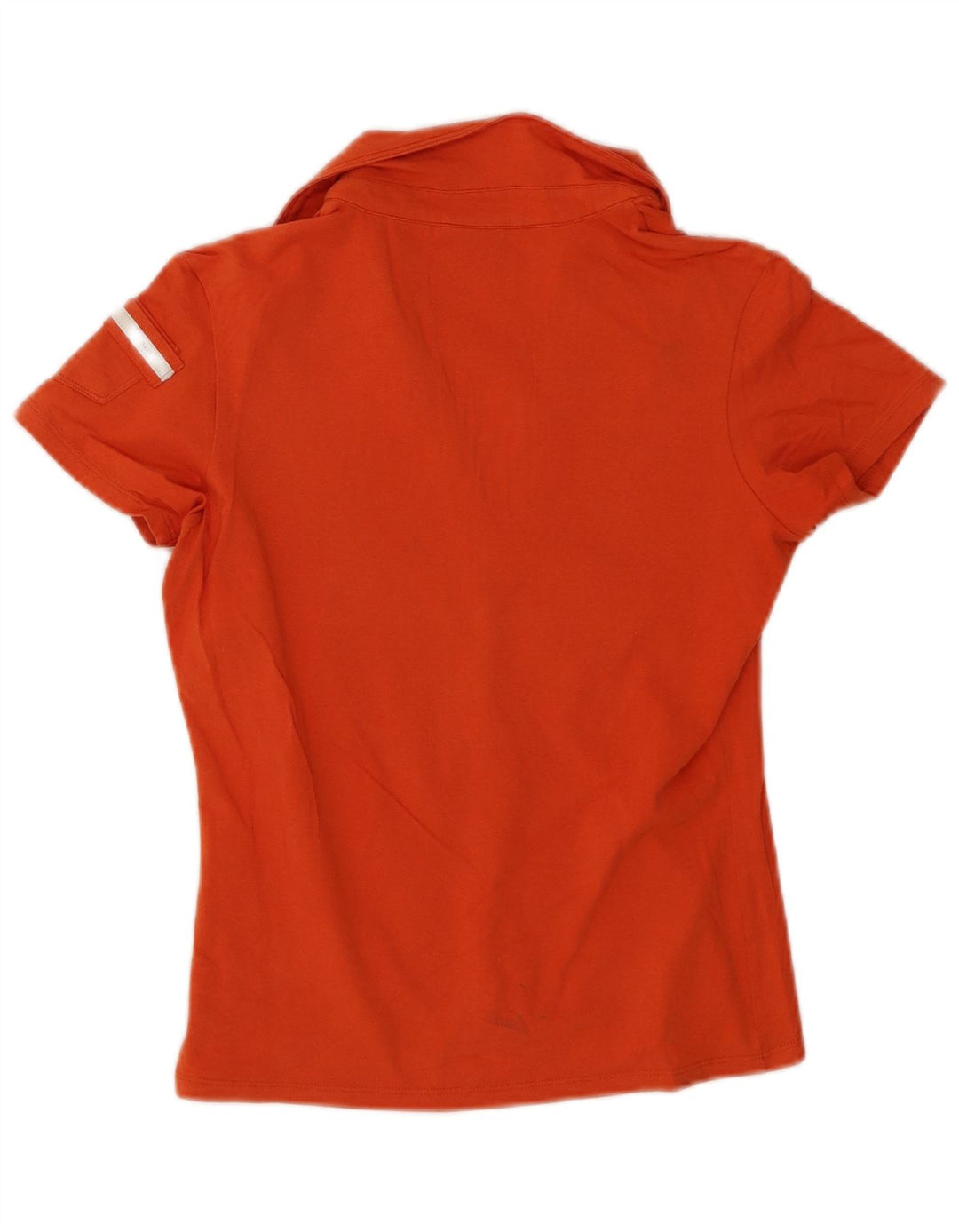 TRUSSARDI Womens Polo Shirt UK 12 Medium Orange