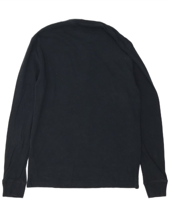Superdry Mens Top Long Sleeve Large Black Cotton