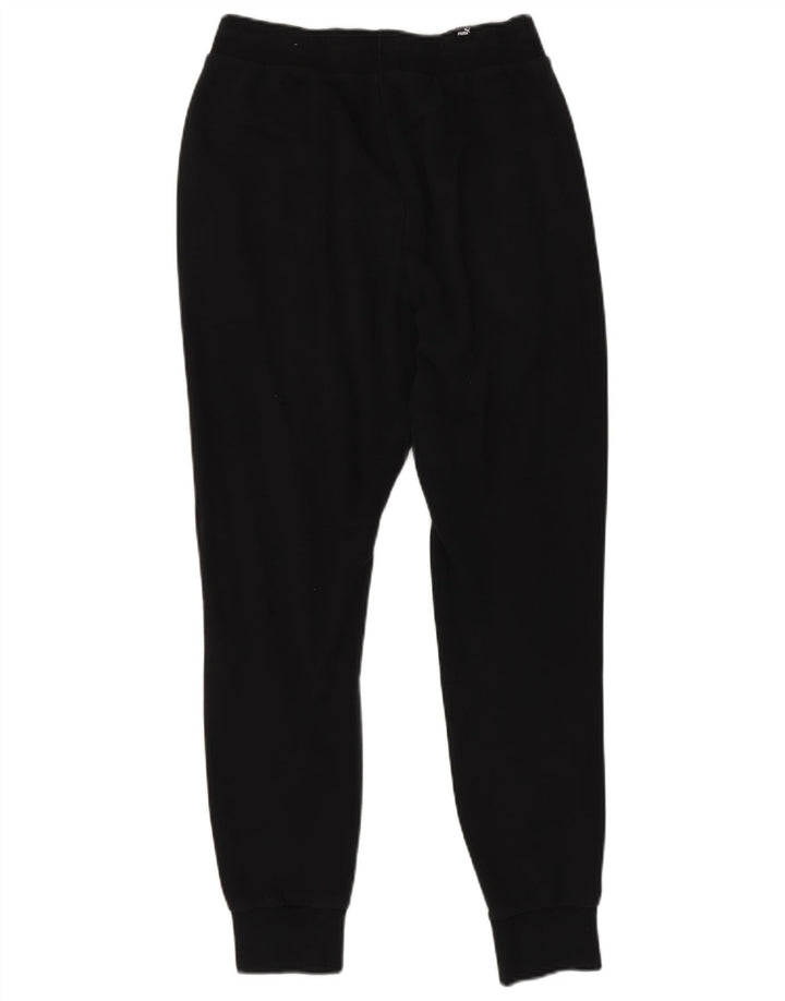 Puma Mens Tracksuit Trousers Joggers Medium Black Colourblock Cotton