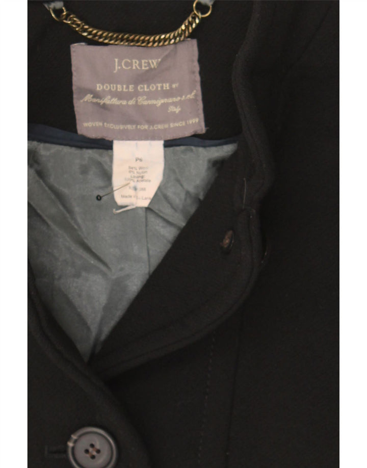 J. CREW Womens Overcoat UK 10 Small Black Wool Vintage J. Crew and Second-Hand J. Crew from Messina Hembry 