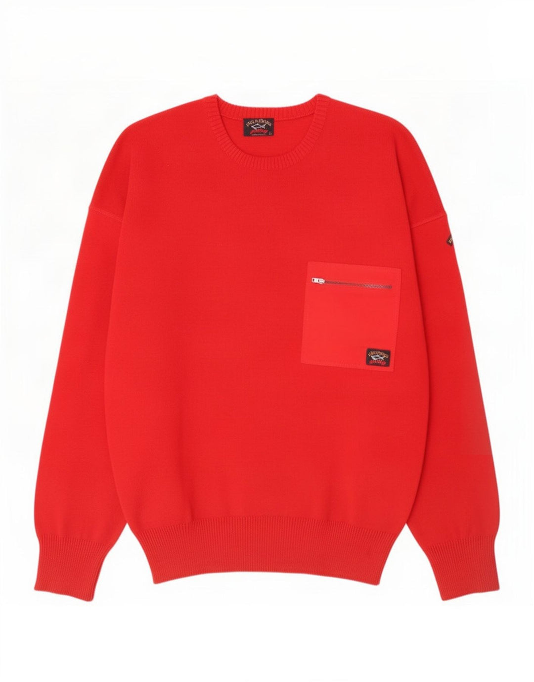 Paul & Shark Mens Crew Neck Jumper Sweater Large Red