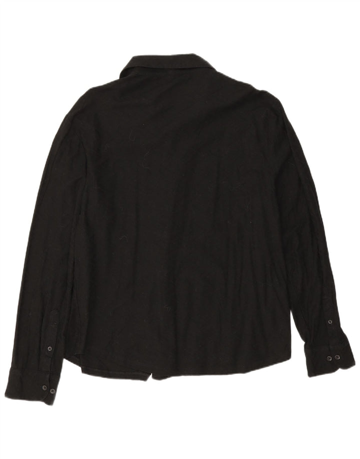 Reiss Mens Shirt 2XL Black Cotton