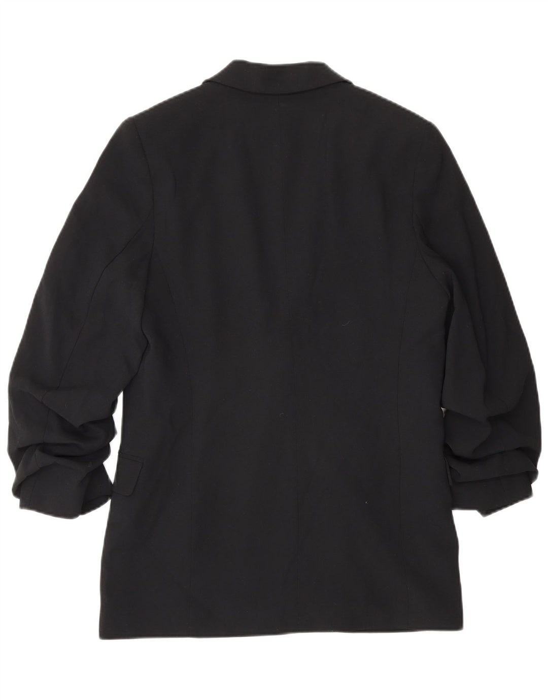 Marks & Spencer Womens 3/4 Sleeve Open Blazer Jacket UK 8 Small Black