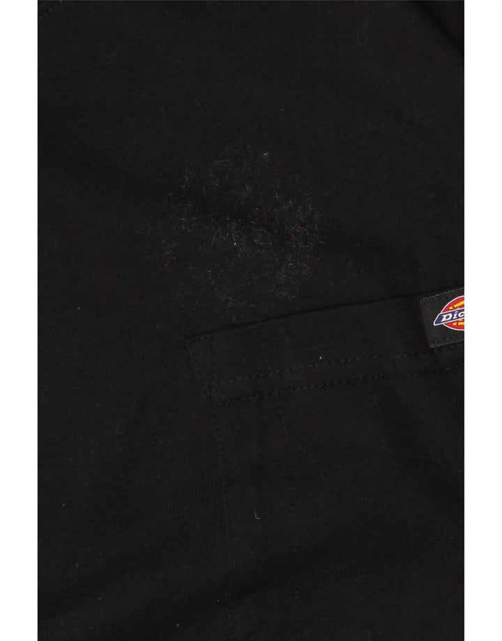 Dickies Mens Top Long Sleeve 2XL Black Cotton