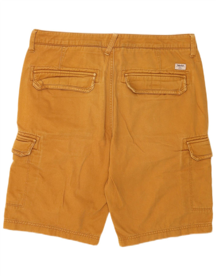 Timberland Mens Regular Cargo Shorts W34 Large Brown Cotton