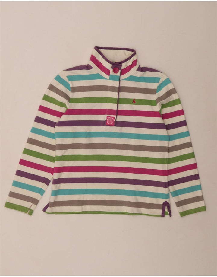 JOULES Womens Sweatshirt Jumper UK 10 Small Multicoloured Striped