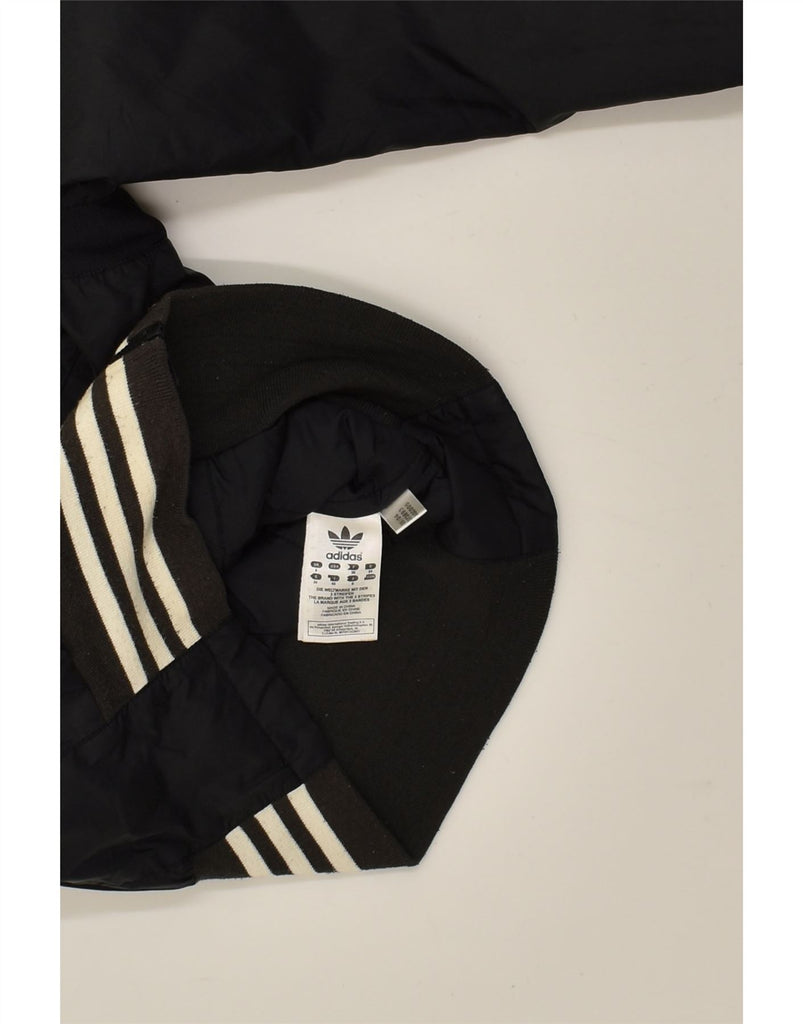 ADIDAS Boys Bomber Jacket 7-8 Years Black Polyamide | Vintage Adidas | Thrift | Second-Hand Adidas | Used Clothing | Messina Hembry 