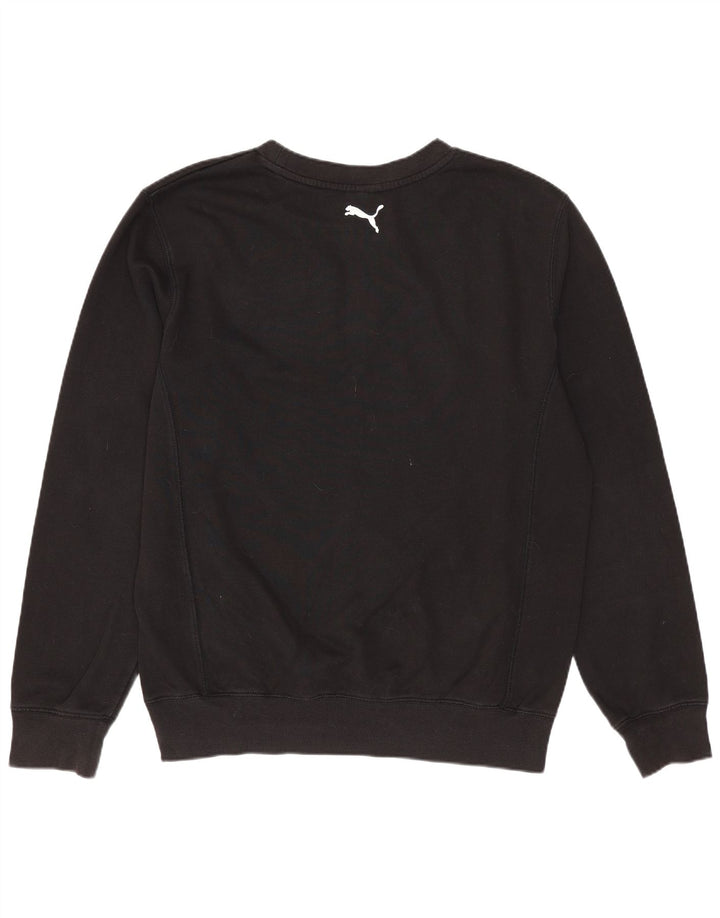 PUMA Mens Graphic Sweatshirt Jumper Small Black