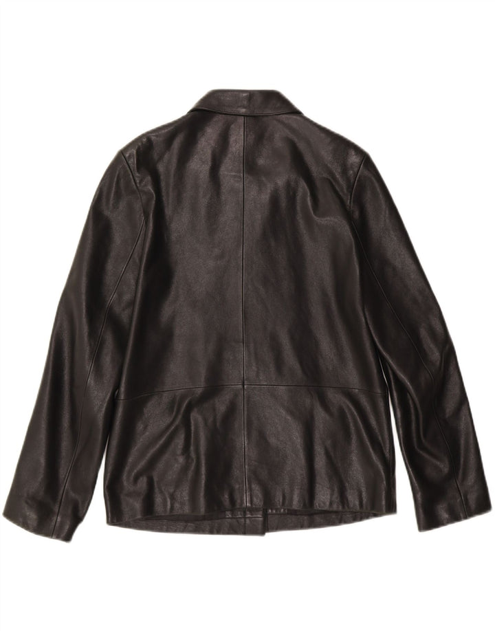 LEATHER SOUND Womens Leather Jacket EU 38 Medium Black Leather Vintage Leather Sound and Second-Hand Leather Sound from Messina Hembry 