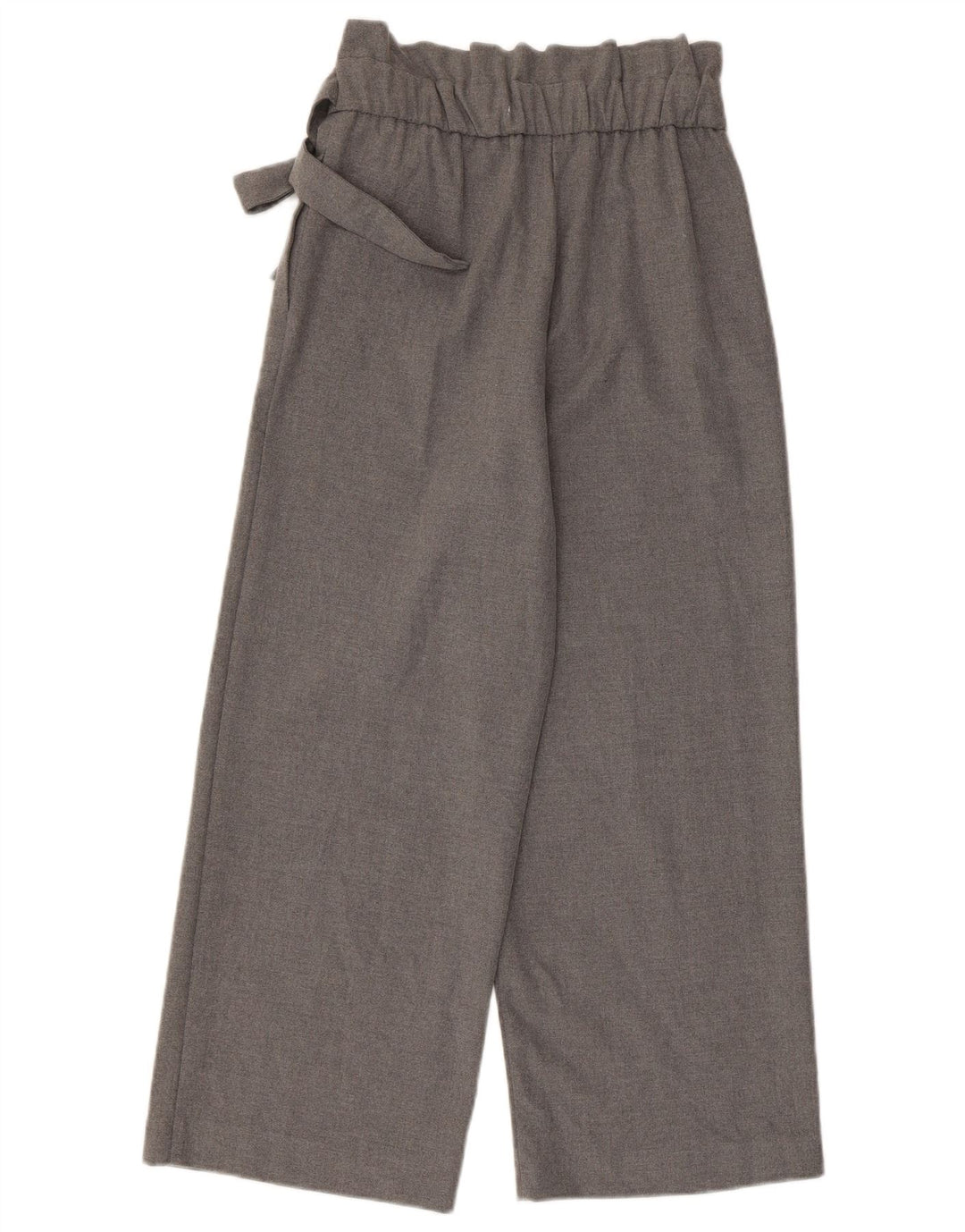 Zara Womens Cropped Trousers Small W26 L24 Grey Polyester