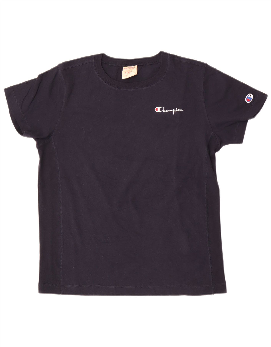 Champion Mens T-Shirt Top Small Navy Blue Cotton