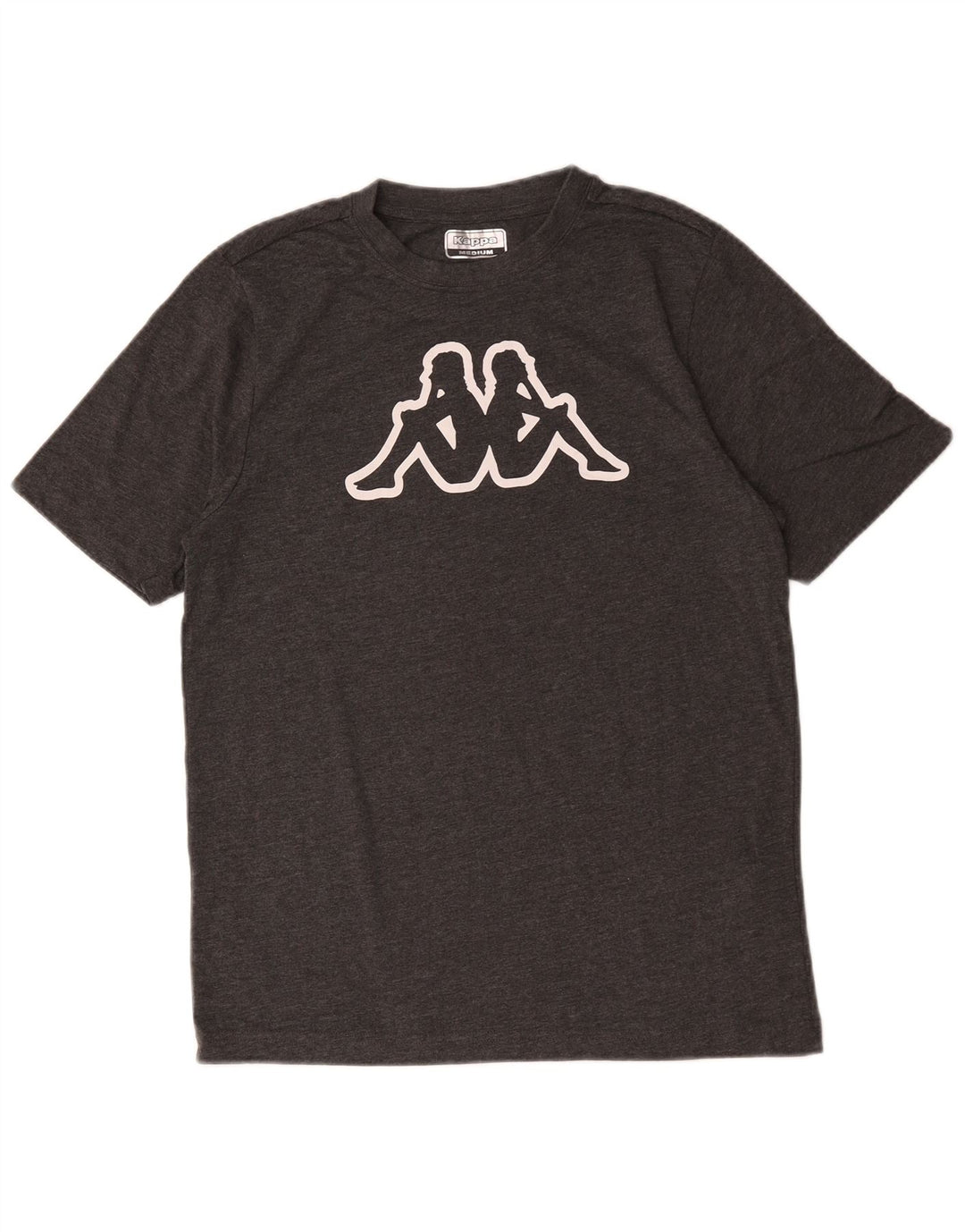 Kappa Mens Graphic T-Shirt Top Medium Grey Cotton