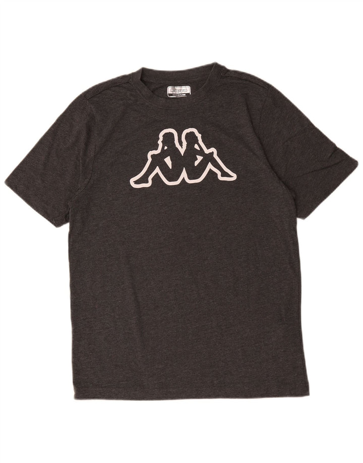 Kappa Mens Graphic T-Shirt Top Medium Grey Cotton