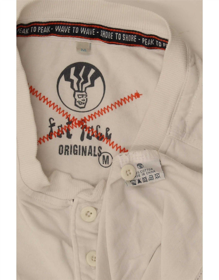 Fat Face Mens T-Shirt Top Medium White Cotton