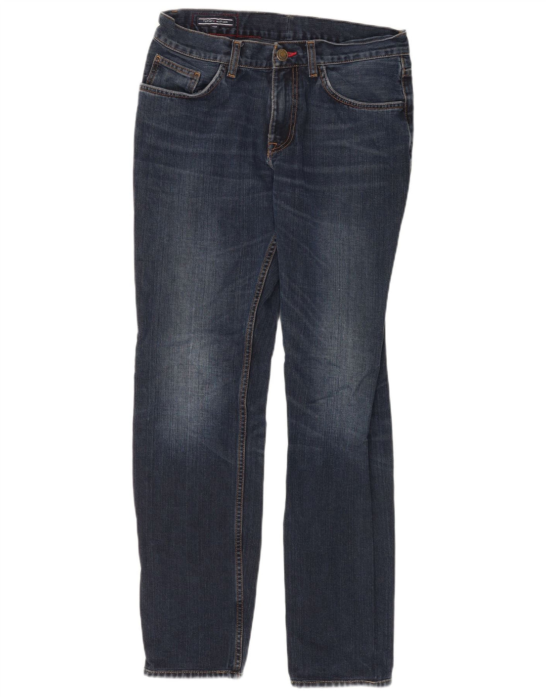Tommy Hilfiger Mens Slim Jeans W33 L31 Navy Blue Cotton